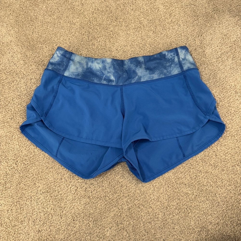 Lululemon Speed Shorts Blue - Size 4